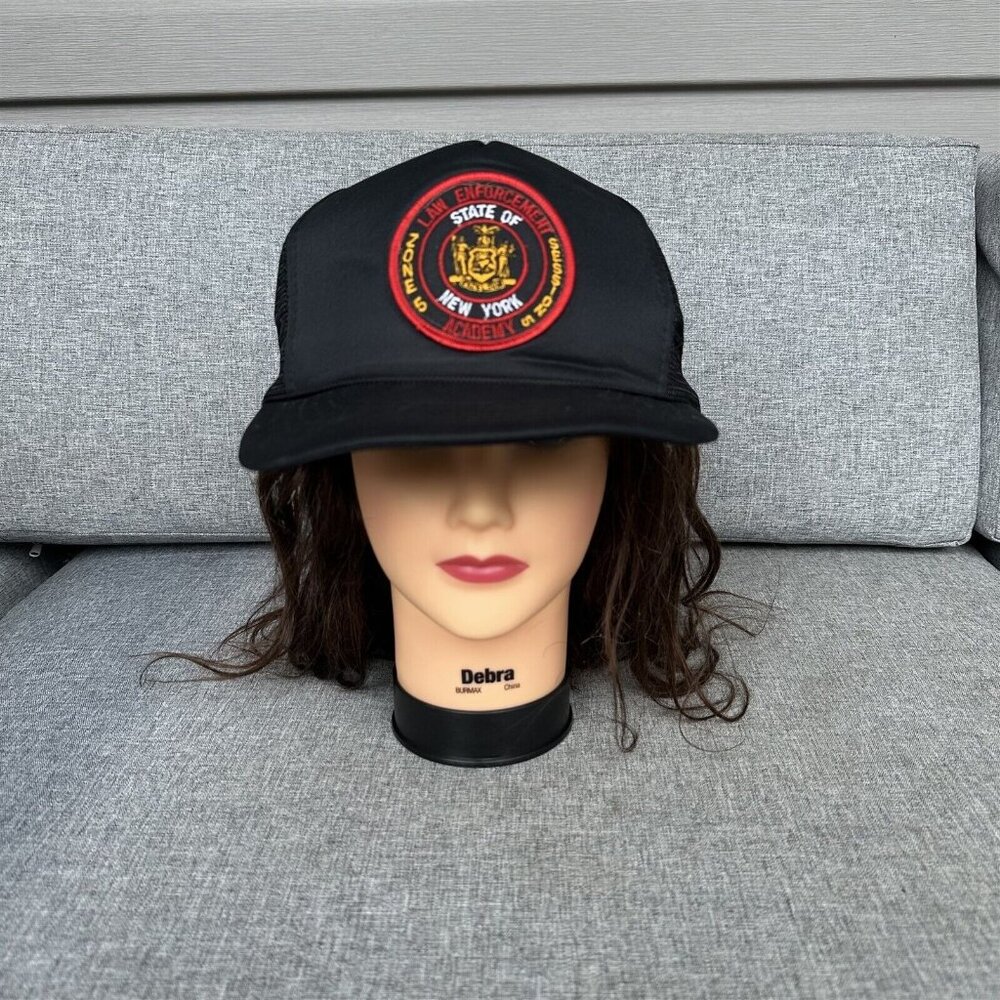 Vintage Snapback Hat Cap Law Enforcement Academy NY Zone 5 Session 5 Black